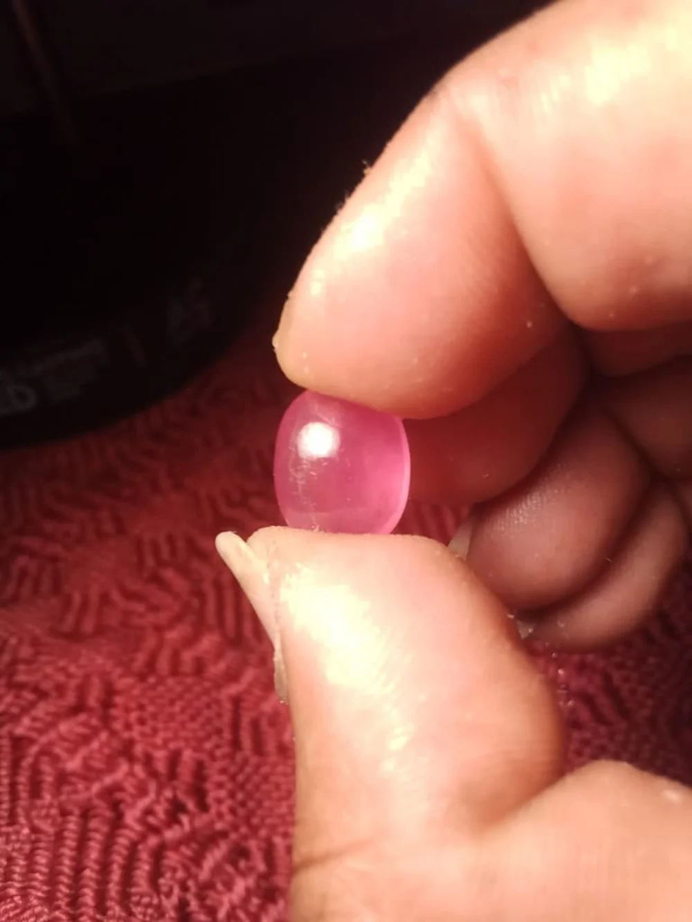 Natural 10.5ct Oval Cabochon Madagascar Red Ruby